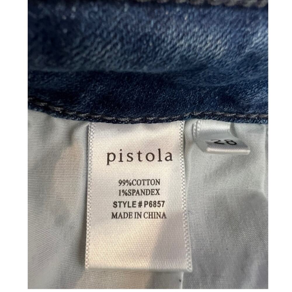 Pistola Distressed Zipper Ankle Skinny Jeans Size 28 - Picture 10 of 10